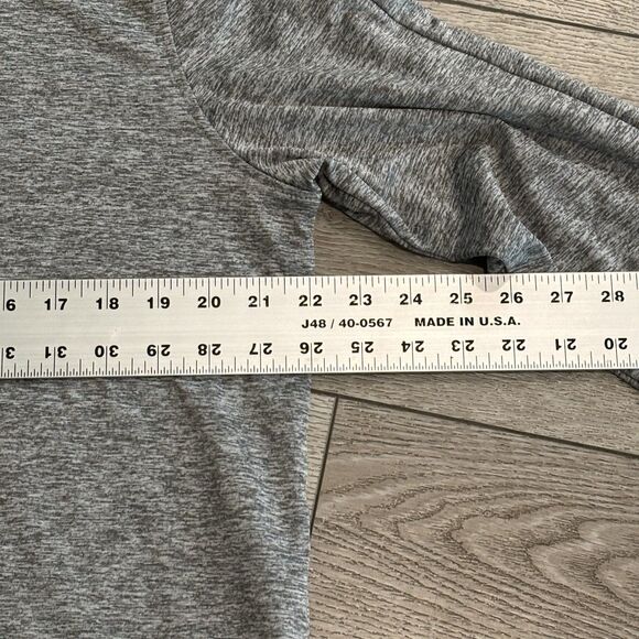 Hickey Freeman Hoodie Mens Medium 1/4 zip Sweater Gray Golf Casual Athletic - Picture 5 of 7